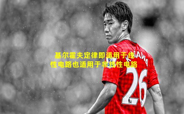 基尔霍夫定律即适用于线性电路也适用于非线性电路