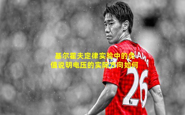 基尔霍夫定律实验中的负值说明电压的实际方向如何
